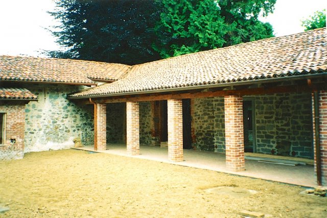 Vista dell'annesso ristrutturato